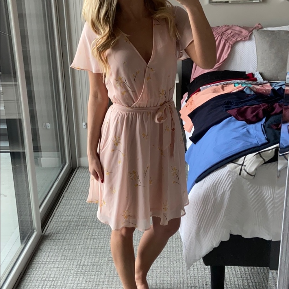 Light pink floral dress